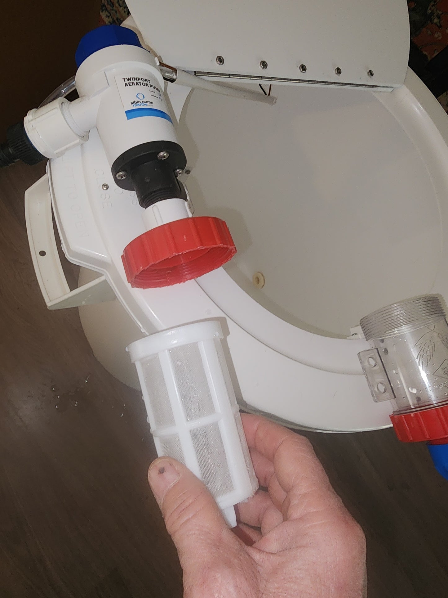 T20 20 Gallon Vertical Filter Bait Tank